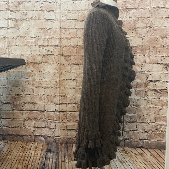 Elisabetta wool, mohair long cardigan - Picture 4 of 11